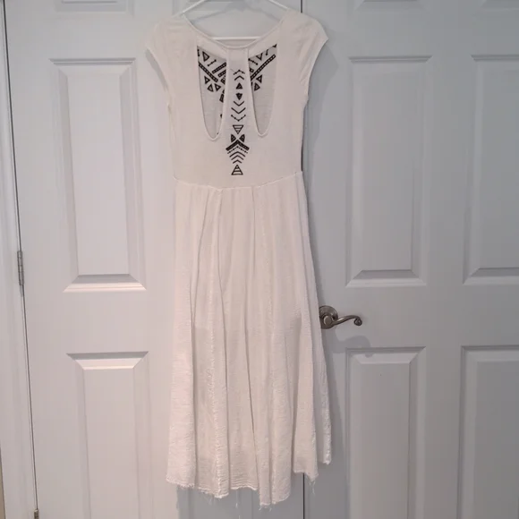 Free People Toosaloosa Slub Meadow Dress Ivory - Picture 5 of 5